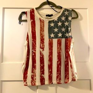 American flag tank top